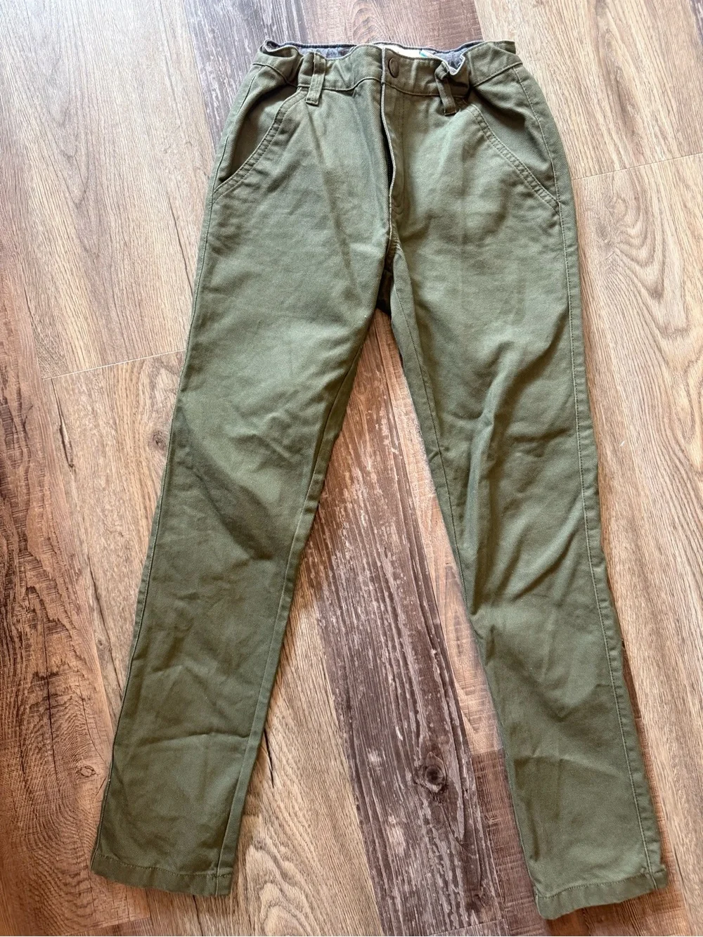 Boys Jonnie B Olive Green Casual Pants